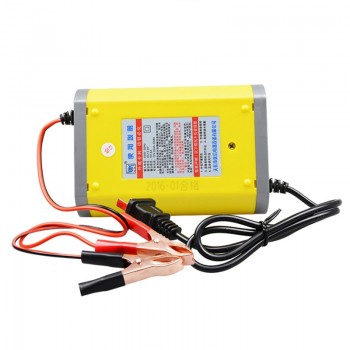 Intelligent LED new car motorcycle battery charger 12V charger 6A Electric car charger input voltage 220V output voltage 12V