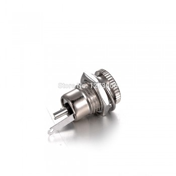 High Quality 2Pcs Mini DC30V 5A 5.5*2.1mm 2Pin Female Metal Power Supply Adapter Metal Jack Socket Plug Accessories Hot Sale