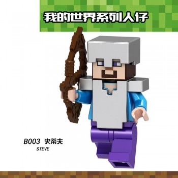 Single Sale B044 Legoing Minecraft Building Blocks Wither DIY Model Toy For Kids Compatible Minecraft My World Legoings Figures