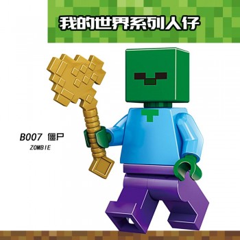 Single Sale B044 Legoing Minecraft Building Blocks Wither DIY Model Toy For Kids Compatible Minecraft My World Legoings Figures