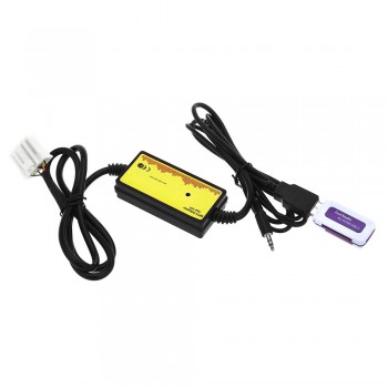 Car Audio Interface MP3 USB Data Cable 12P Connect CD Changer SSD / SHSD / MMC Card And USB Stick Play For Audi / VW / Skoda