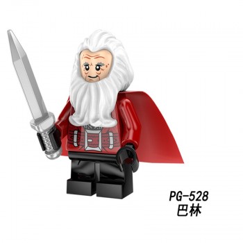 For legoing Lord of the Rings Bilbo Baggins Figures Dwarf Uruk Hais Orc Azog Yazneg Bombur Model Building Blocks Bricks Toys