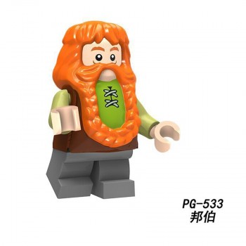 For legoing Lord of the Rings Bilbo Baggins Figures Dwarf Uruk Hais Orc Azog Yazneg Bombur Model Building Blocks Bricks Toys