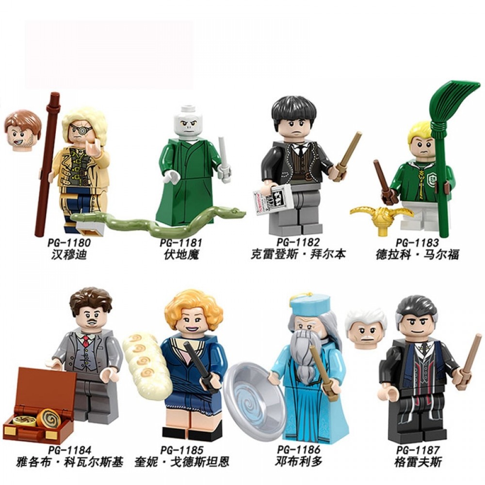 Legoings 71022 Harry Potter figures Hermione Granger Lord Voldemort Ron Draco