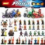 For legoing Motorcycle ninjagoes Ninja Jay Lloyd Nya Skylor Sensei Wu Zane Building Blocks Bricks toys Figures Gift for children