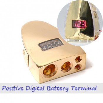 BEESCLOVER 1/0/4/8 Gauge 12V DC Positive Negative Digital Battery Terminal Battery Terminal Car audio modified battery head r30