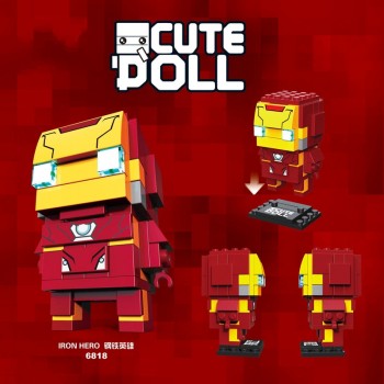 New Brickheadz Avengers 3 Infinity War Marvel Super Hero Brick Heads Ironman Spiderman Building Bocks Headz Kid Toy With Legoing