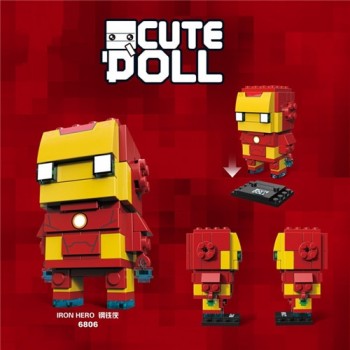 New Brickheadz Avengers 3 Infinity War Marvel Super Hero Brick Heads Ironman Spiderman Building Bocks Headz Kid Toy With Legoing