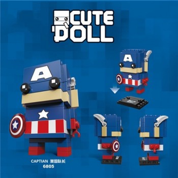 New Brickheadz Avengers 3 Infinity War Marvel Super Hero Brick Heads Ironman Spiderman Building Bocks Headz Kid Toy With Legoing