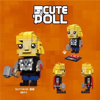 New Brickheadz Avengers 3 Infinity War Marvel Super Hero Brick Heads Ironman Spiderman Building Bocks Headz Kid Toy With Legoing