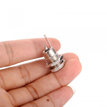 High Quality and  Brand New 10Pcs 5.5x2.1mm 2 Pin DC Power Supply Jack Sockets Female Metal Panel Mount Connector