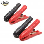 FOXSUR 4PCS 30A Car battery clip, Battery Charger Alligator Clamp Battery Clamp, Test Clamp CONNECTOR, DC Power Supply Clip 85mm