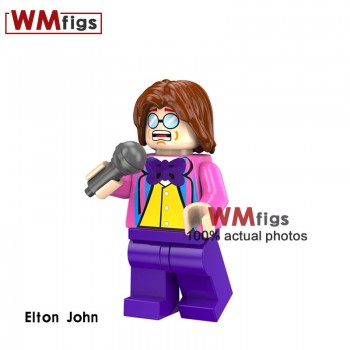 Legoings Movie Stars Famous People Figures Legoings John Rambo Rocky Lara Croft Alpacino Tom Baker Building Blocks Kids Toys