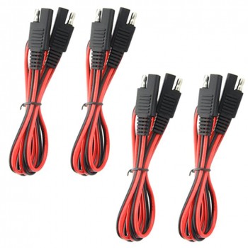 4pcs SAE to SAE Extension Cable Wire Quick Disconnect Connector For Car Motorcycle M8617