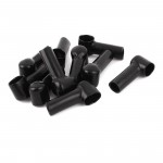uxcell 10 Pcs Angled Terminal Insulating Protector Covers Boot Sleeve Black 14mmx10mm