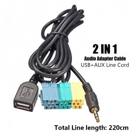 A Set Audio Data Line For Hyundai For Kia Sportage CD Player Power Cord Horn Wire Radio Antenna USB Line Radio Antenna Tail