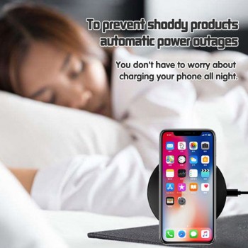 Promotion!! Ultra Slim QI Wireless Charger,Charging Pad,ABS Frame for iPhone X/iPhone 8/8 Plus Galaxy S8/Note 8/S7/S7 Edge Black
