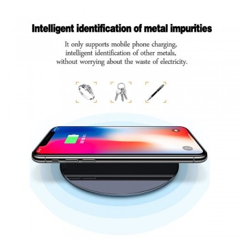 Promotion!! Ultra Slim QI Wireless Charger,Charging Pad,ABS Frame for iPhone X/iPhone 8/8 Plus Galaxy S8/Note 8/S7/S7 Edge Black