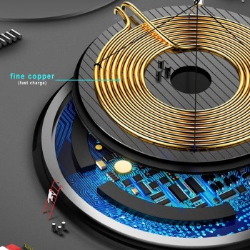 Promotion!! Ultra Slim QI Wireless Charger,Charging Pad,ABS Frame for iPhone X/iPhone 8/8 Plus Galaxy S8/Note 8/S7/S7 Edge Black