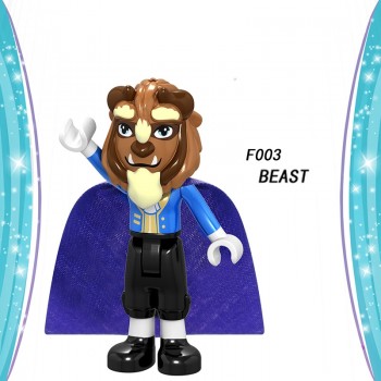 Beauty and The Beast Figures Elsa Mermaid Cinderella Belle princess Compatible LegoINGly Building Blocks Toys Gifts for Children
