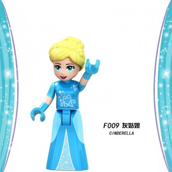 Beauty and The Beast Figures Elsa Mermaid Cinderella Belle princess Compatible LegoINGly Building Blocks Toys Gifts for Children