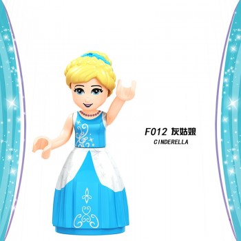 Beauty and The Beast Figures Elsa Mermaid Cinderella Belle princess Compatible LegoINGly Building Blocks Toys Gifts for Children