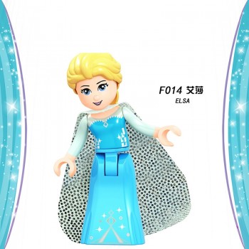 Beauty and The Beast Figures Elsa Mermaid Cinderella Belle princess Compatible LegoINGly Building Blocks Toys Gifts for Children