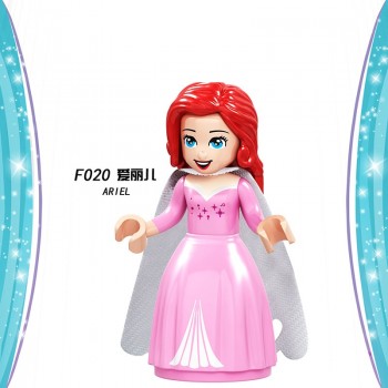 Beauty and The Beast Figures Elsa Mermaid Cinderella Belle princess Compatible LegoINGly Building Blocks Toys Gifts for Children