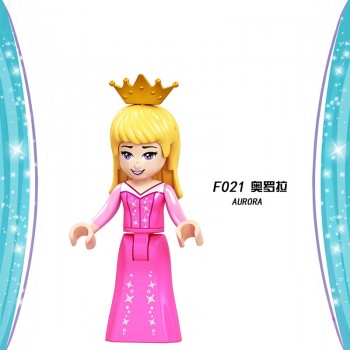 Beauty and The Beast Figures Elsa Mermaid Cinderella Belle princess Compatible LegoINGly Building Blocks Toys Gifts for Children