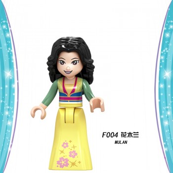 Beauty and The Beast Figures Elsa Mermaid Cinderella Belle princess Compatible LegoINGly Building Blocks Toys Gifts for Children