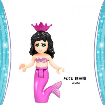 Beauty and The Beast Figures Elsa Mermaid Cinderella Belle princess Compatible LegoINGly Building Blocks Toys Gifts for Children