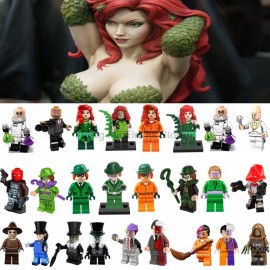 Legoing Batman Movie Poison Ivy Riddler Two Face Marvel DC Building Blocks Toys For Children Legoings Aciton Figures Bat man