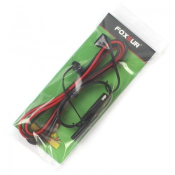 FOXSUR 150CM SAE to SAE Extension Cable 16 AWG 2 Pin Wire Harness Heavy Duty DC Cord Quick Disconnect/Connect SAE Leads with Cap