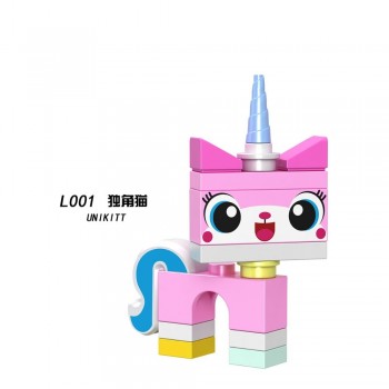 For legoing Super Heroes Friends Movies Unikitty Angry Astro Queasy Biznis Kitty Glasses Building Block Toys legoing Figures