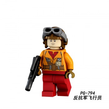 Single Sale StarWars Rey A wing pilot Hoth rebel Max Rebo Han solo Anakin Bricks Model Building Blocks Toys Star wars Figures