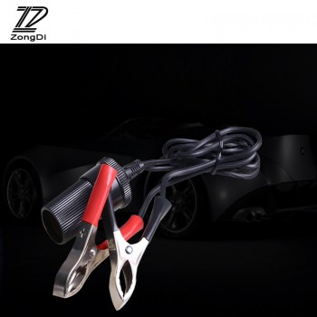 ZD 1PC Crocodile Clip Cigarette lighter conversion socket For BMW e39 e46 e60 e90 Renault megane 2 3 Jeep renegade accessories