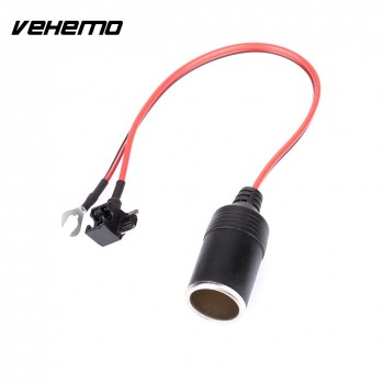 Vehemo DC 12V Cars Take Electricity Cigarette Lighter Seat Auto Parts Universal Safety Fuse Adapter Plug Socket Motorcycles