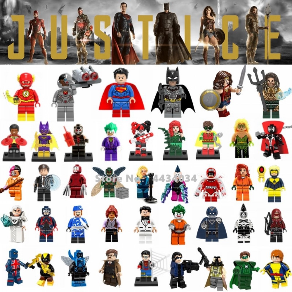 Legoing Super Heroes Figures Toys Superman Wonder Woman The Flash Green Lantern Justice League Blocks Toys Kids Legoings Batman