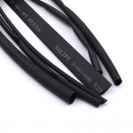 High Quality 6Pcs/Lot 2:1 Black 100cm Heat Shrink Tubing Tube 2mm 3mm 4mm 5mm 6mm 7mm Car Electrical Insulation Cable Kit