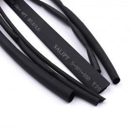 High Quality 6Pcs/Lot 2:1 Black 100cm Heat Shrink Tubing Tube 2mm 3mm 4mm 5mm 6mm 7mm Car Electrical Insulation Cable Kit