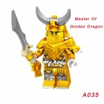 Legoingly Ninja Building Blocks Ninjagoes Chew Toy Wu Lloyd Iron Baron Master Of The Golden Dragon Harumi Muzzle Christmas Toys