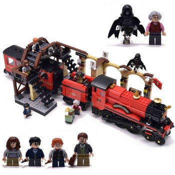 Harri Potter Hogwarts Castle Express Train Building Blocks House Mini Bricks Figures Toys For Children Fantastic Beasts legoings