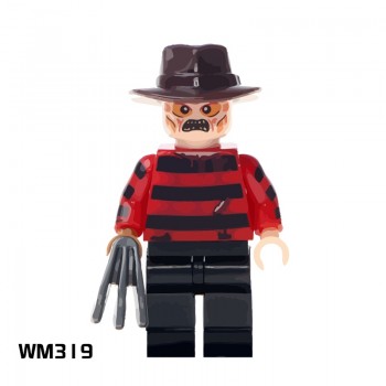 For legoing Halloween Grinch Christmas The Horror Theme Movie Figures ghost monster Warrior Jason Building Blocks Children Toys