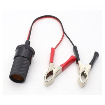 ZD 1PC Crocodile Clip Cigarette lighter conversion socket For Peugeot 206 207 307 Hyundai solaris tucson Fiat 500 accessories