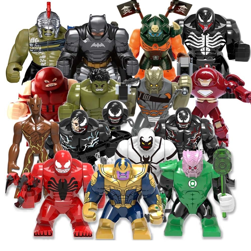 Giant LegoING Duplos Building Blocks  Super Heroes Avengers Infinity War Thanos Hulk Iron Man Spiderman Compatible with LegoING