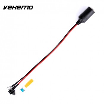 Vehemo DC 12V Cigarette Lighter Seat Safety Adapter Plug Socket Outdoors Take Electricity for Motorcycles Fuse Auto Parts