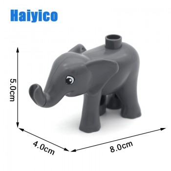 Animal Zoo Original Big Building Blocks Classic Accessories Compatible with Duplo Figure Set Bricks Children Baby Toys DIY Gift