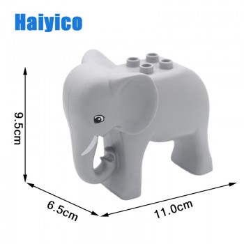 Animal Zoo Original Big Building Blocks Classic Accessories Compatible with Duplo Figure Set Bricks Children Baby Toys DIY Gift