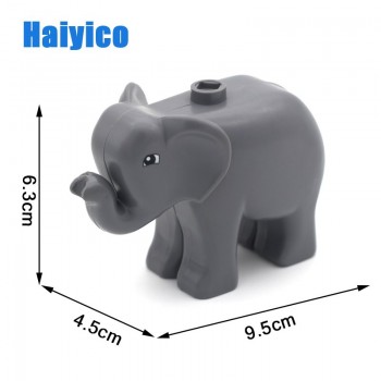 Animal Zoo Original Big Building Blocks Classic Accessories Compatible with Duplo Figure Set Bricks Children Baby Toys DIY Gift