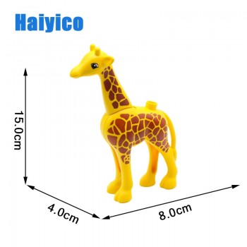 Animal Zoo Original Big Building Blocks Classic Accessories Compatible with Duplo Figure Set Bricks Children Baby Toys DIY Gift